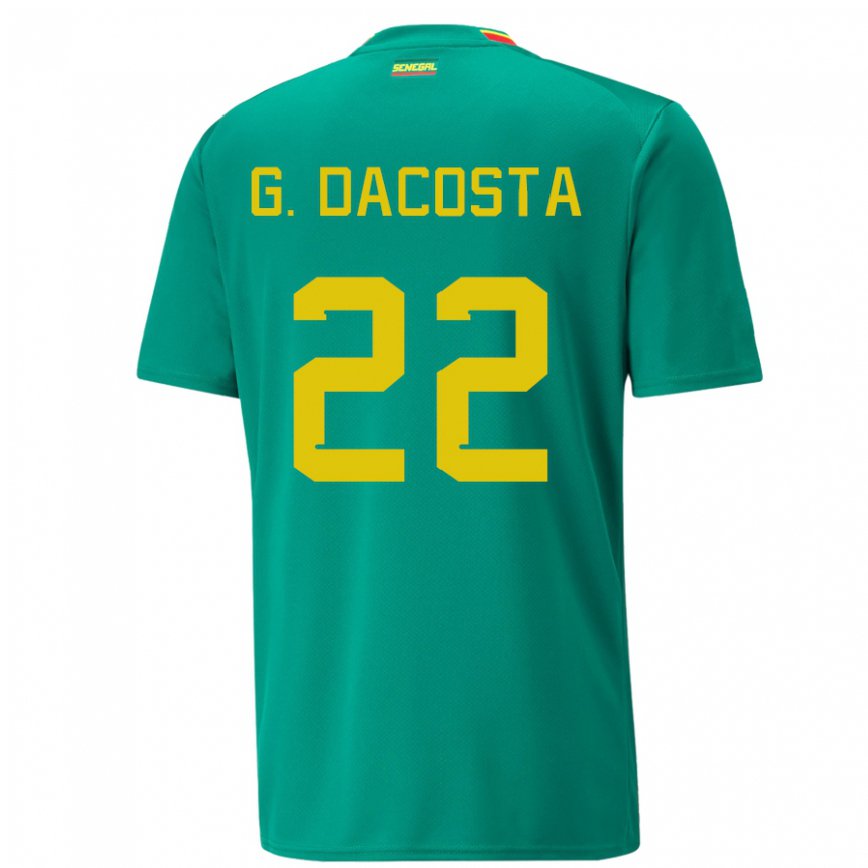 Hombre Camiseta Senegal Gladys Irene Dacosta #22 Verde 2ª Equipación 22-24 Argentina