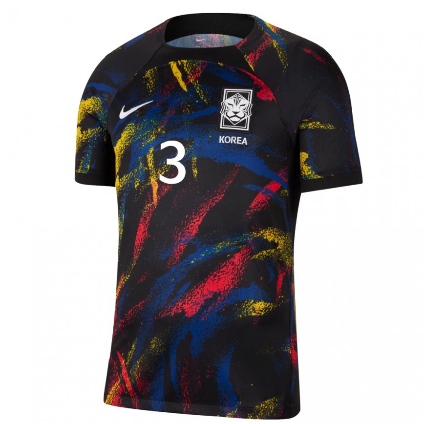 Hombre Camiseta Corea Del Sur Hong Hye Ji #3 Multicolor 2ª Equipación 22-24 Argentina