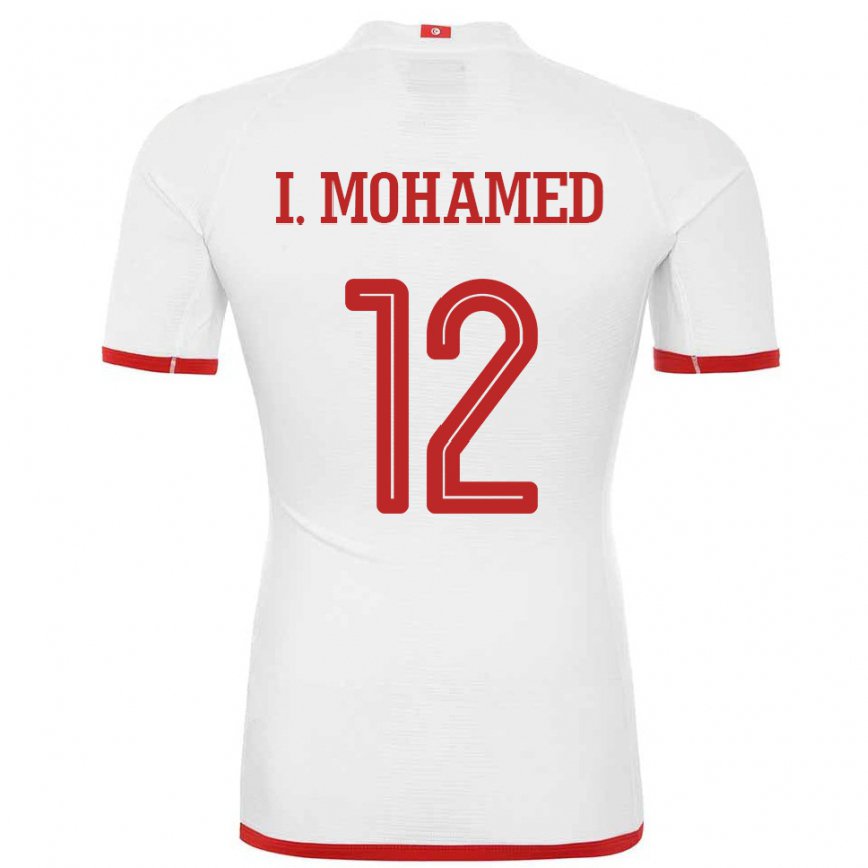 Hombre Camiseta Túnez Ibtissem Ben Mohamed #12 Blanco 2ª Equipación 22-24 Argentina