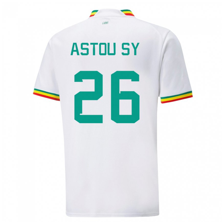 Mujer Camiseta Senegal Astou Sy #26 Blanco 1ª Equipación 22-24 Argentina