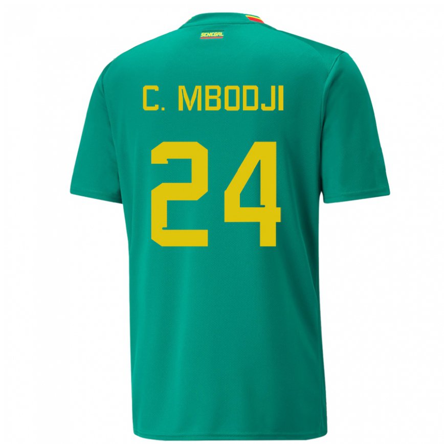 Mujer Camiseta Senegal Coumba Sylla Mbodji #24 Verde 2ª Equipación 22-24 Argentina