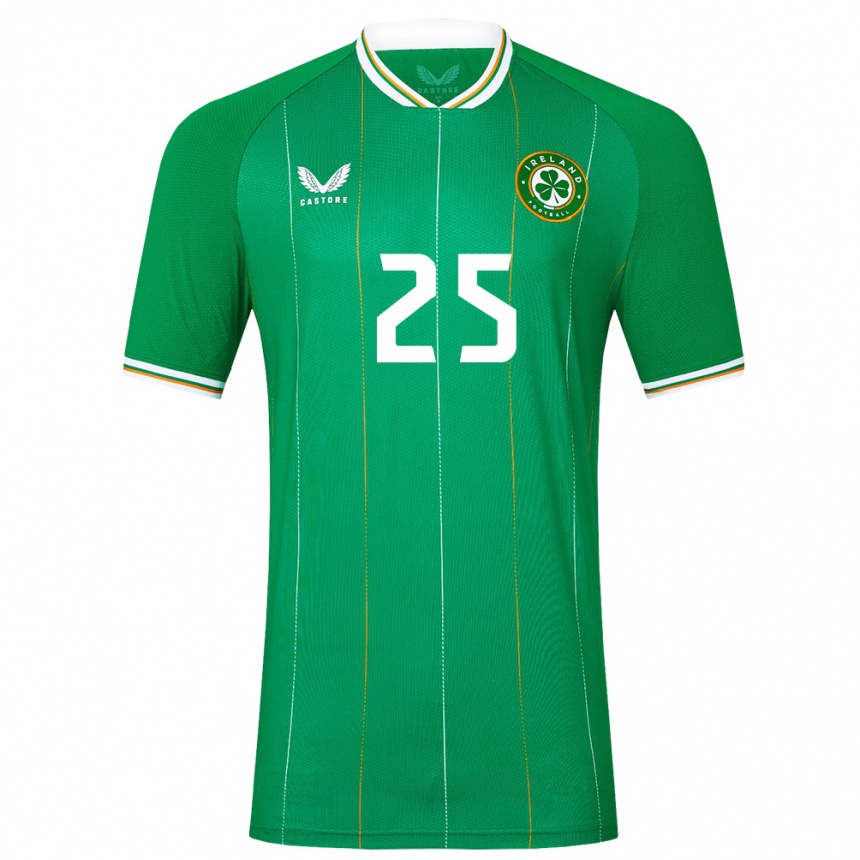 Niño Fútbol Camiseta Irlanda Megan Walsh #25 Verde 1ª Equipación 24-26 Argentina