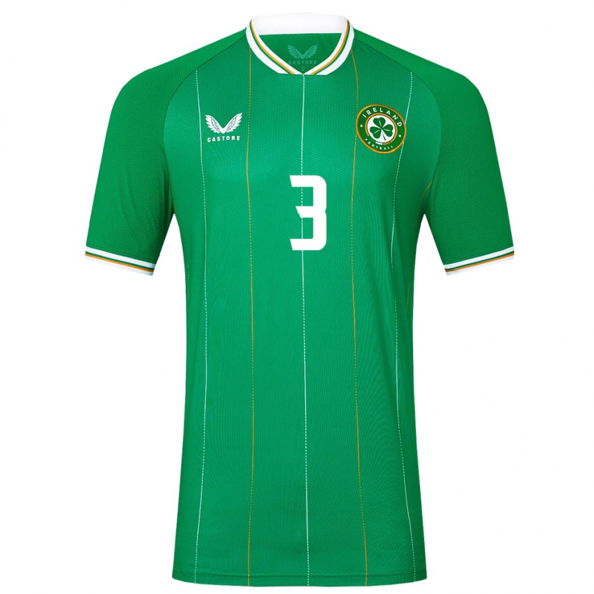 Niño Fútbol Camiseta Irlanda Tayo Adaramola #3 Verde 1ª Equipación 24-26 Argentina