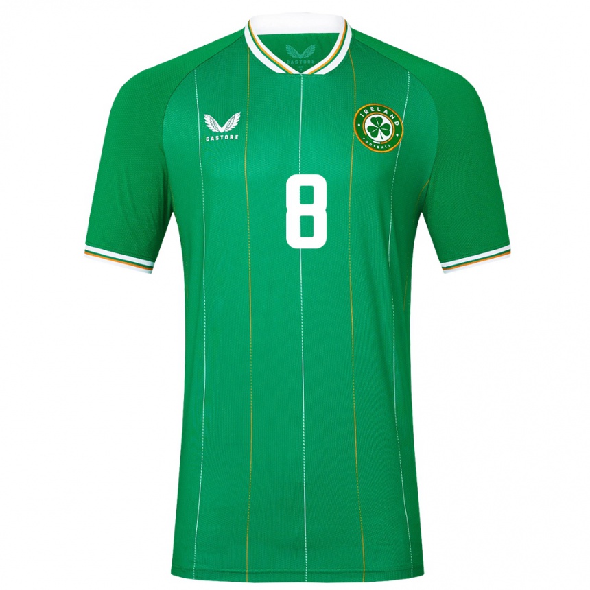 Niño Fútbol Camiseta Irlanda Killian Phillips #8 Verde 1ª Equipación 24-26 Argentina