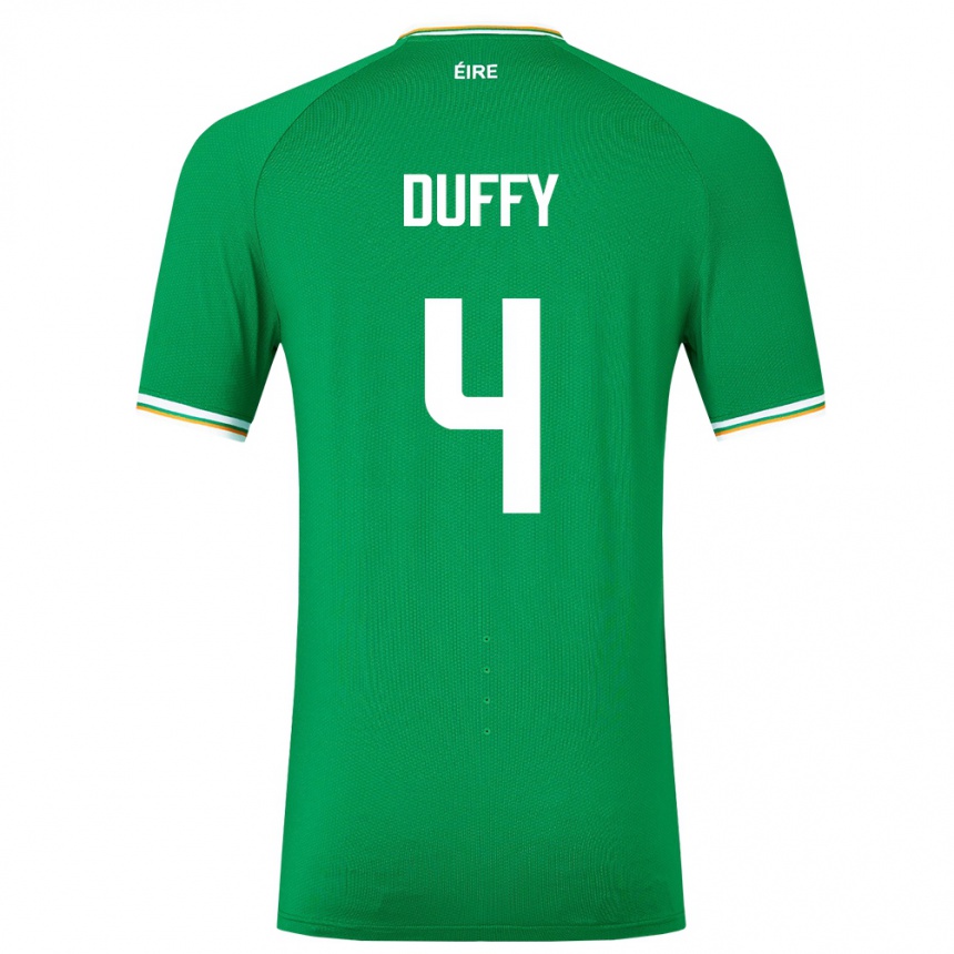 Niño Fútbol Camiseta Irlanda Shane Duffy #4 Verde 1ª Equipación 24-26 Argentina