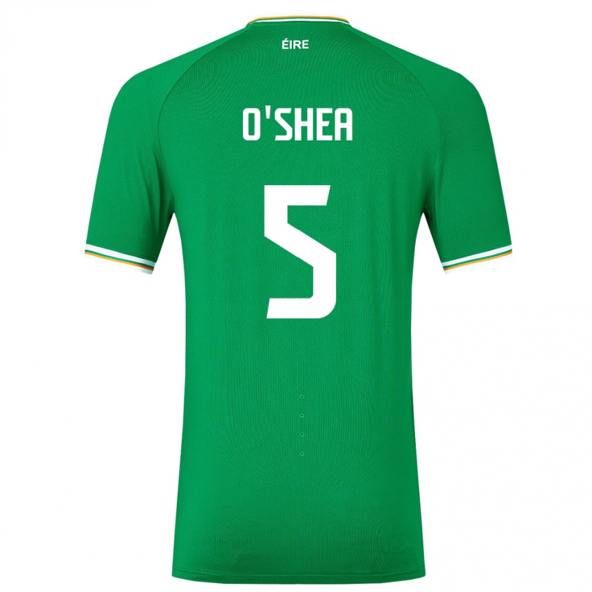 Niño Fútbol Camiseta Irlanda Dara O'shea #5 Verde 1ª Equipación 24-26 Argentina