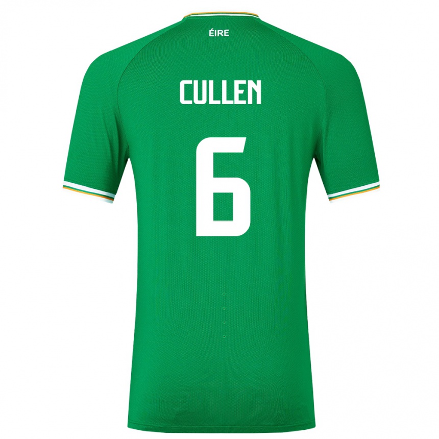 Niño Fútbol Camiseta Irlanda Josh Cullen #6 Verde 1ª Equipación 24-26 Argentina