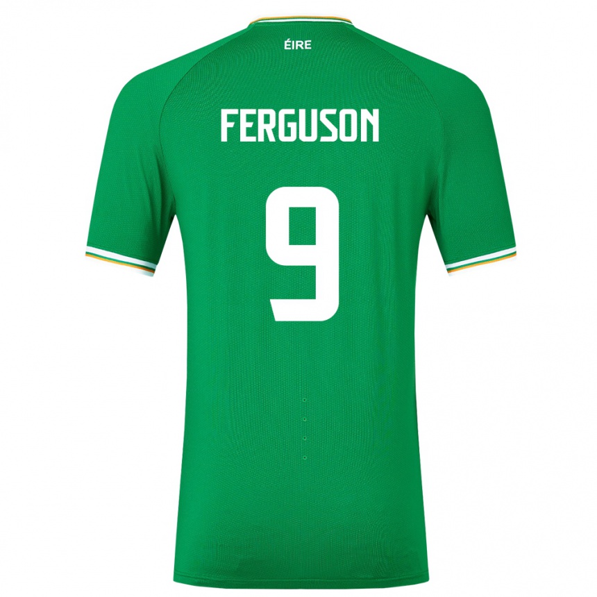 Niño Fútbol Camiseta Irlanda Evan Ferguson #9 Verde 1ª Equipación 24-26 Argentina