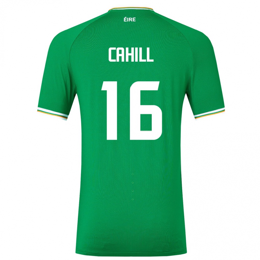 Niño Fútbol Camiseta Irlanda Killian Cahill #16 Verde 1ª Equipación 24-26 Argentina