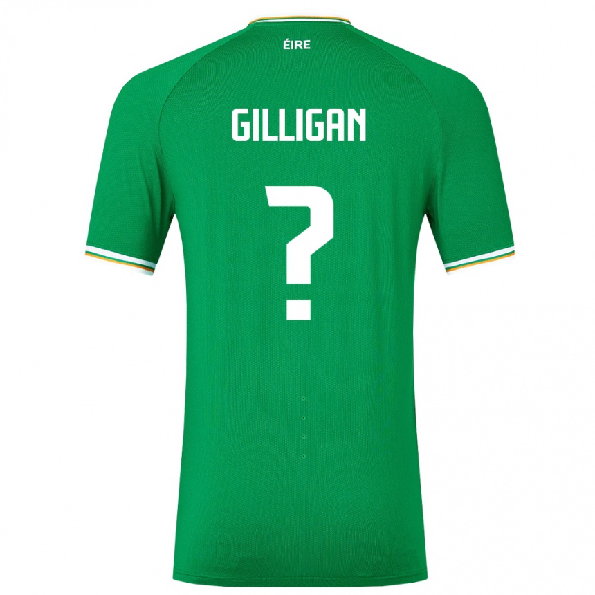 Niño Fútbol Camiseta Irlanda Ciaran Gilligan #0 Verde 1ª Equipación 24-26 Argentina