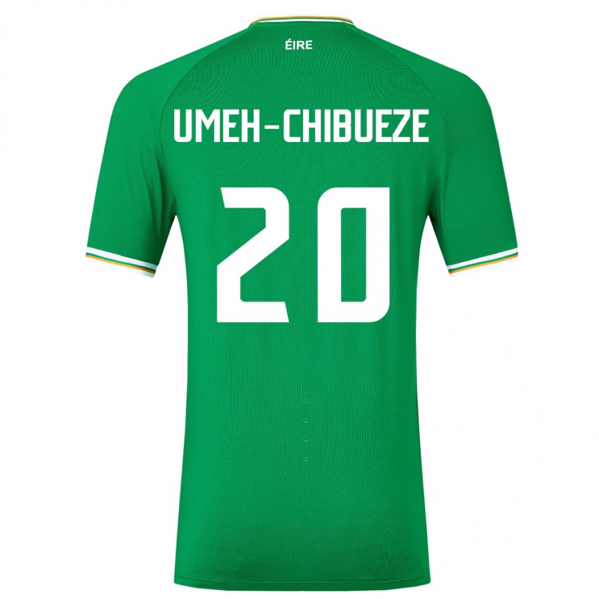 Niño Fútbol Camiseta Irlanda Franco Umeh-Chibueze #20 Verde 1ª Equipación 24-26 Argentina