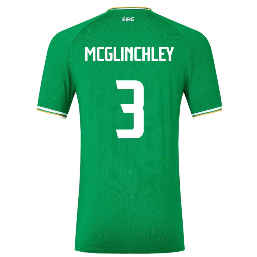 Niño Fútbol Camiseta Irlanda Harry Mcglinchley #3 Verde 1ª Equipación 24-26 Argentina