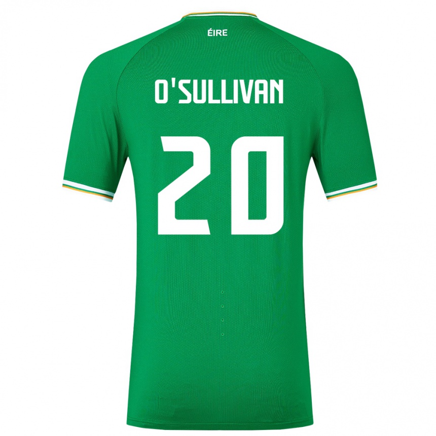 Niño Fútbol Camiseta Irlanda Cathal O'sullivan #20 Verde 1ª Equipación 24-26 Argentina