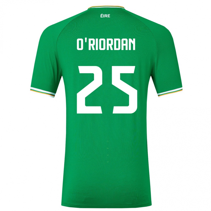 Niño Fútbol Camiseta Irlanda Claire O'riordan #25 Verde 1ª Equipación 24-26 Argentina