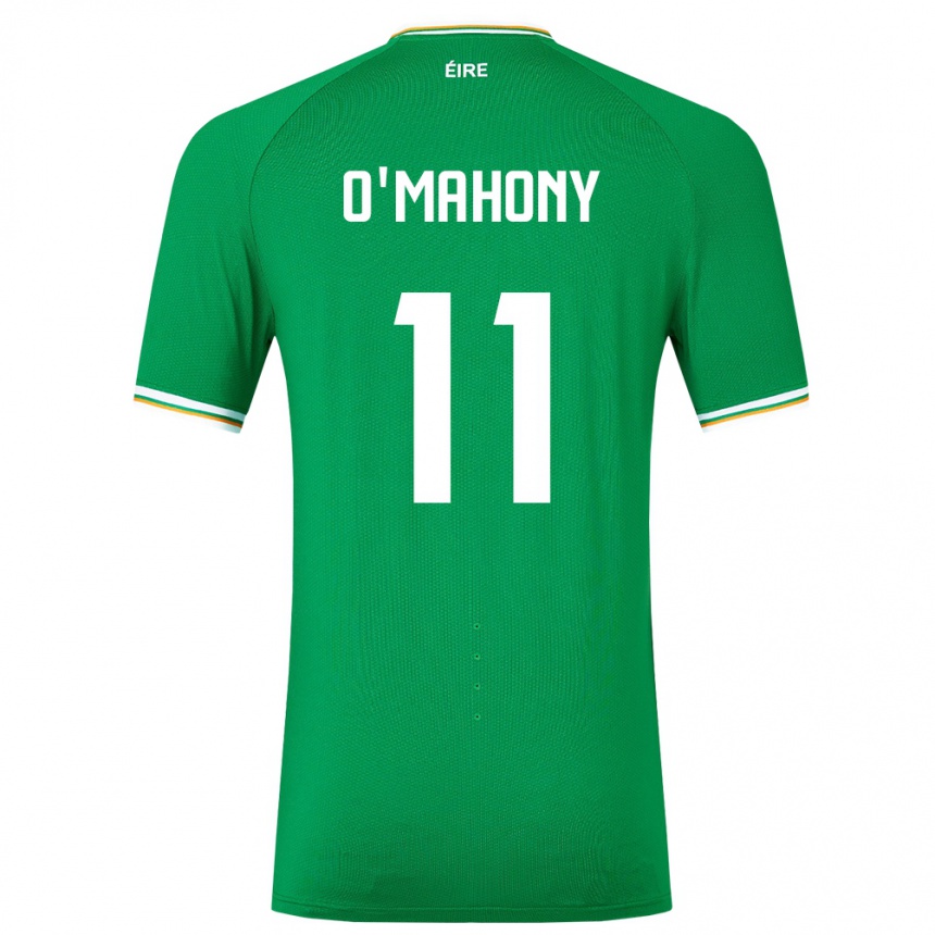 Niño Fútbol Camiseta Irlanda Éabha O'mahony #11 Verde 1ª Equipación 24-26 Argentina