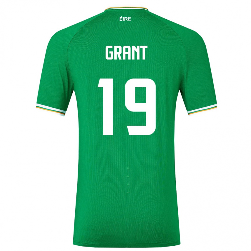 Niño Fútbol Camiseta Irlanda Ciara Grant #19 Verde 1ª Equipación 24-26 Argentina