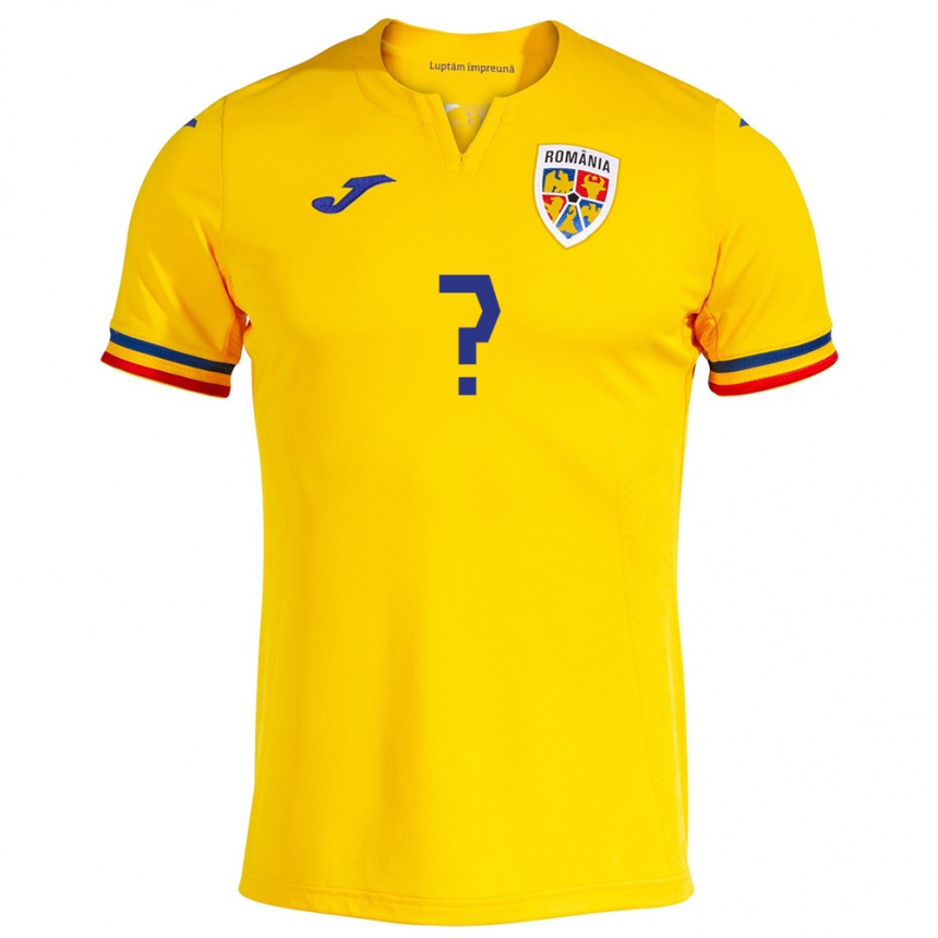 Niño Fútbol Camiseta Rumania Ionuț Anișorac #0 Amarillo 1ª Equipación 24-26 Argentina