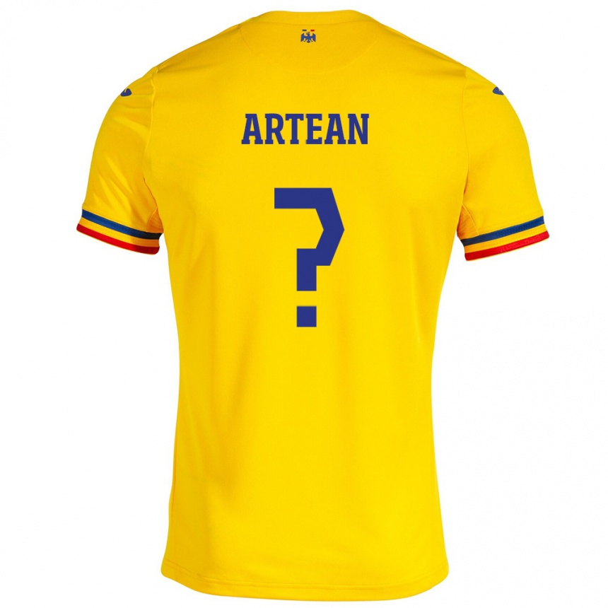 Niño Fútbol Camiseta Rumania Andrei Artean #0 Amarillo 1ª Equipación 24-26 Argentina