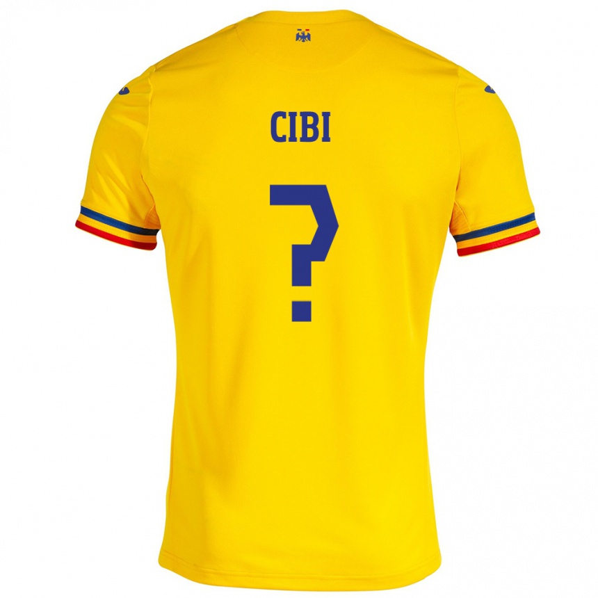 Niño Fútbol Camiseta Rumania Fabiano Cibi #0 Amarillo 1ª Equipación 24-26 Argentina