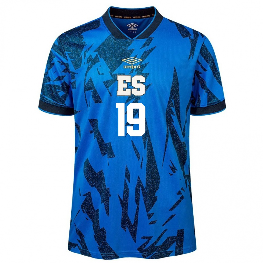 Niño Fútbol Camiseta El Salvador Alejandro Henríquez #19 Azul 1ª Equipación 24-26 Argentina