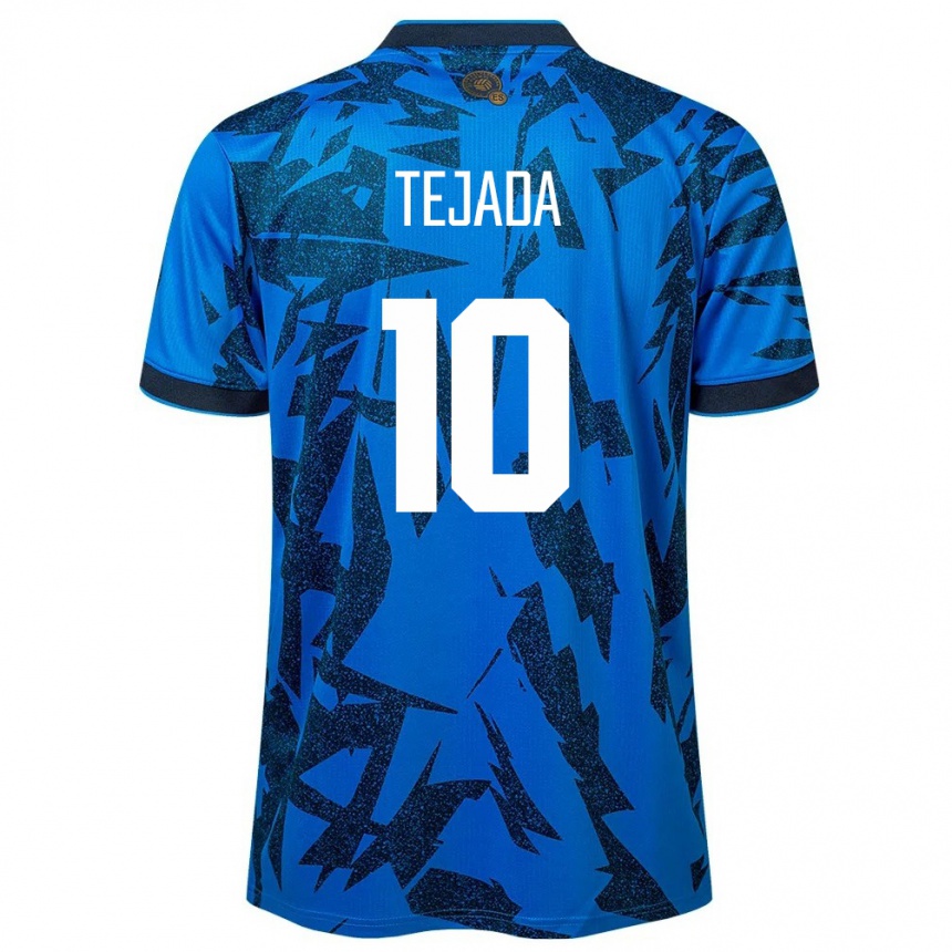 Niño Fútbol Camiseta El Salvador Rafael Tejada #10 Azul 1ª Equipación 24-26 Argentina