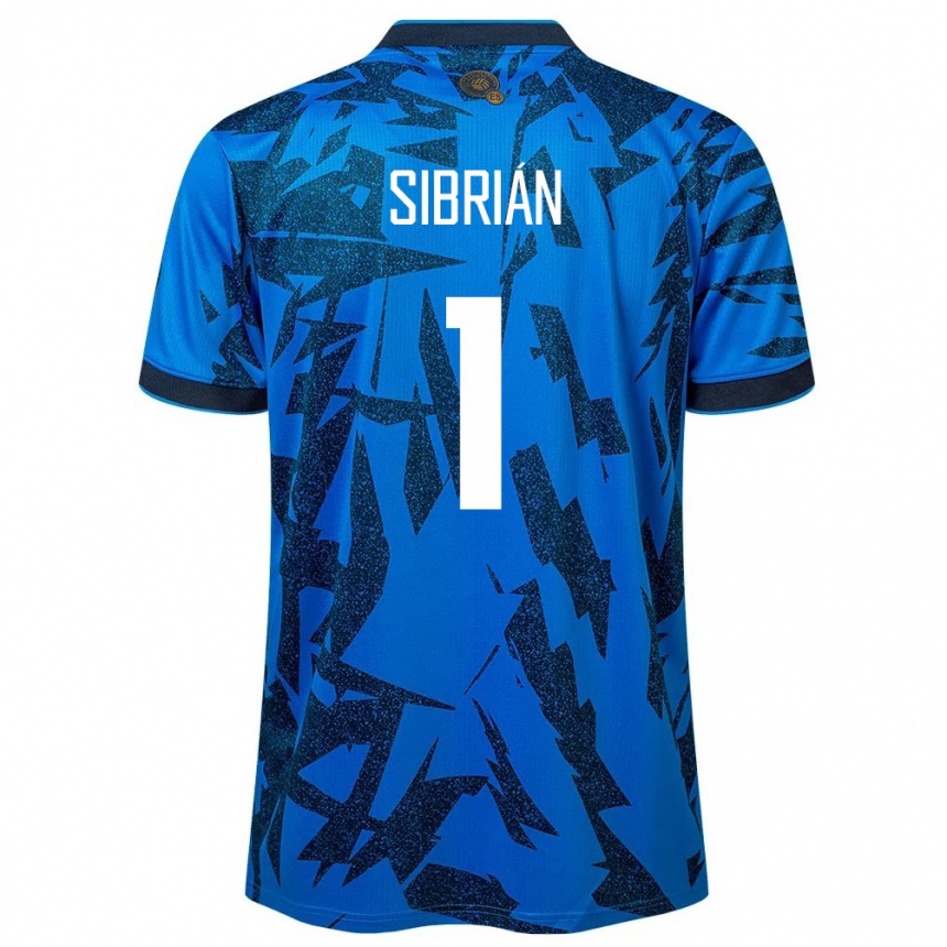 Niño Fútbol Camiseta El Salvador Sergio Sibrián #1 Azul 1ª Equipación 24-26 Argentina