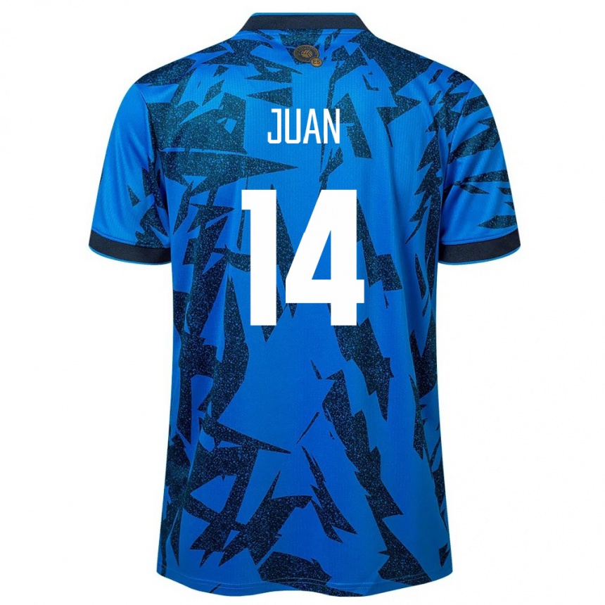 Niño Fútbol Camiseta El Salvador Juan Sánchez #14 Azul 1ª Equipación 24-26 Argentina