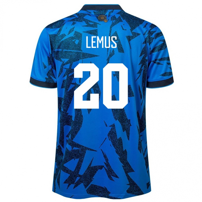 Niño Fútbol Camiseta El Salvador Diego Lemus #20 Azul 1ª Equipación 24-26 Argentina