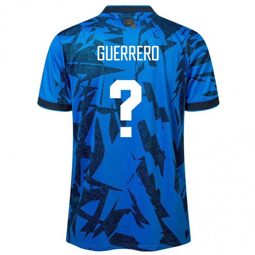 Niño Fútbol Camiseta El Salvador Alexander Guerrero #0 Azul 1ª Equipación 24-26 Argentina