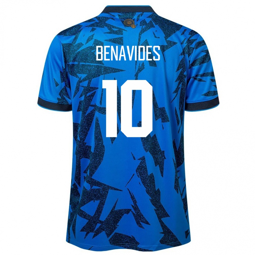 Niño Fútbol Camiseta El Salvador Matthew Benavides #10 Azul 1ª Equipación 24-26 Argentina