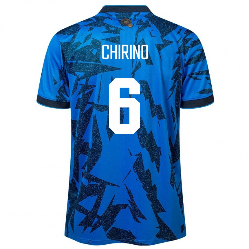 Niño Fútbol Camiseta El Salvador Alejandra Chirino #6 Azul 1ª Equipación 24-26 Argentina