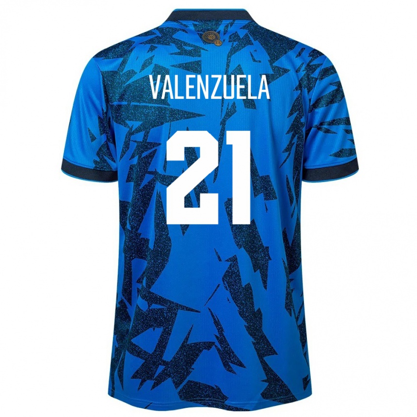 Niño Fútbol Camiseta El Salvador Ana Valenzuela #21 Azul 1ª Equipación 24-26 Argentina