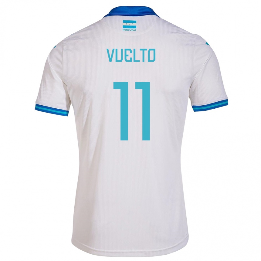 Niño Fútbol Camiseta Honduras Darixon Vuelto #11 Blanco 1ª Equipación 24-26 Argentina