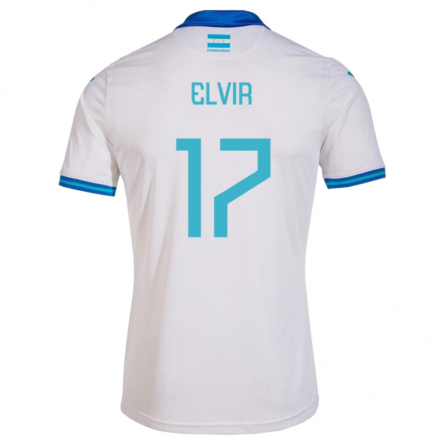 Niño Fútbol Camiseta Honduras Samuel Elvir #17 Blanco 1ª Equipación 24-26 Argentina