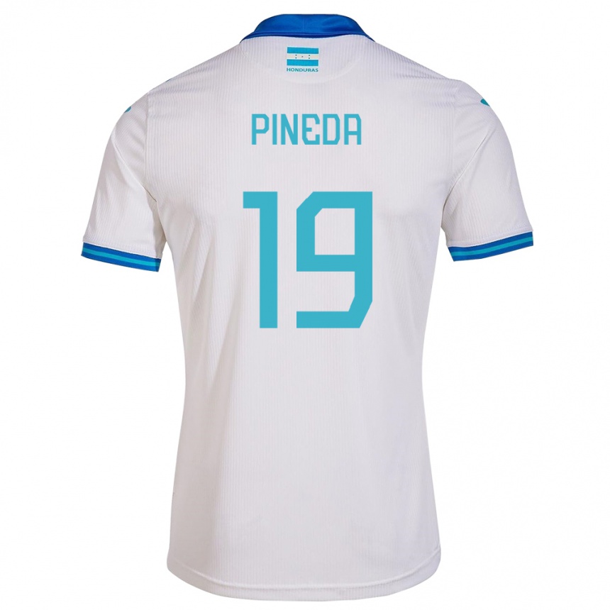 Niño Fútbol Camiseta Honduras Carlos Pineda #19 Blanco 1ª Equipación 24-26 Argentina