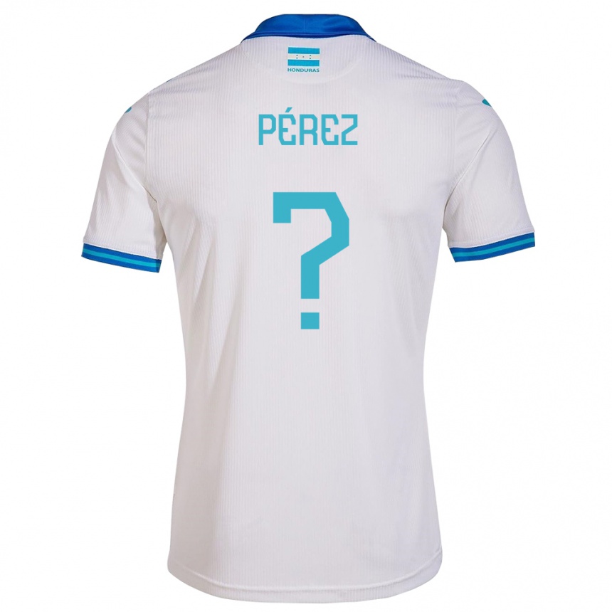 Niño Fútbol Camiseta Honduras Stedman Pérez #0 Blanco 1ª Equipación 24-26 Argentina