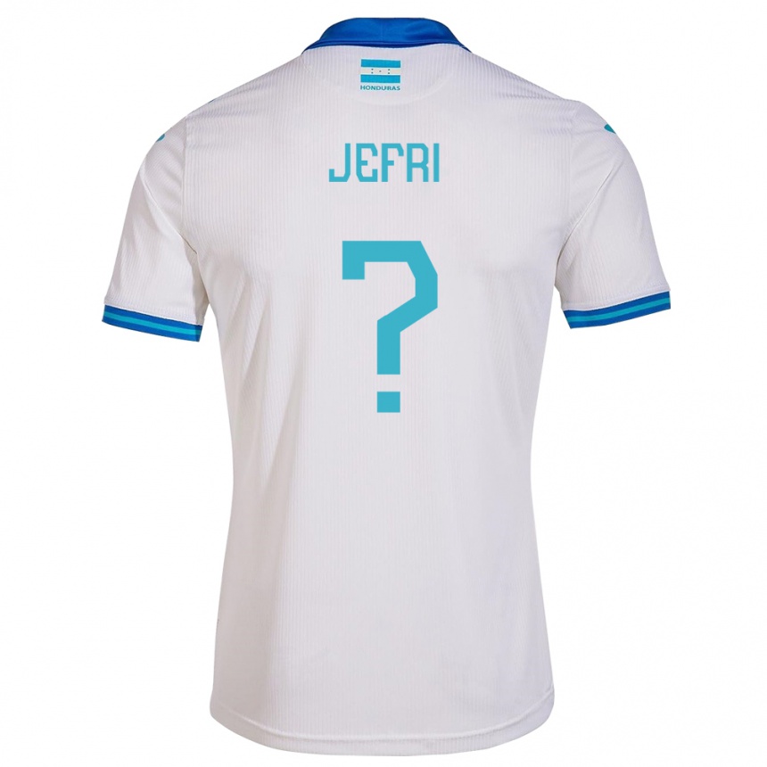 Niño Fútbol Camiseta Honduras Jefri Martínez #0 Blanco 1ª Equipación 24-26 Argentina