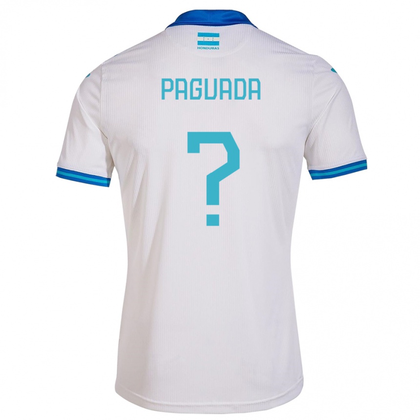 Niño Fútbol Camiseta Honduras Didier Paguada #0 Blanco 1ª Equipación 24-26 Argentina