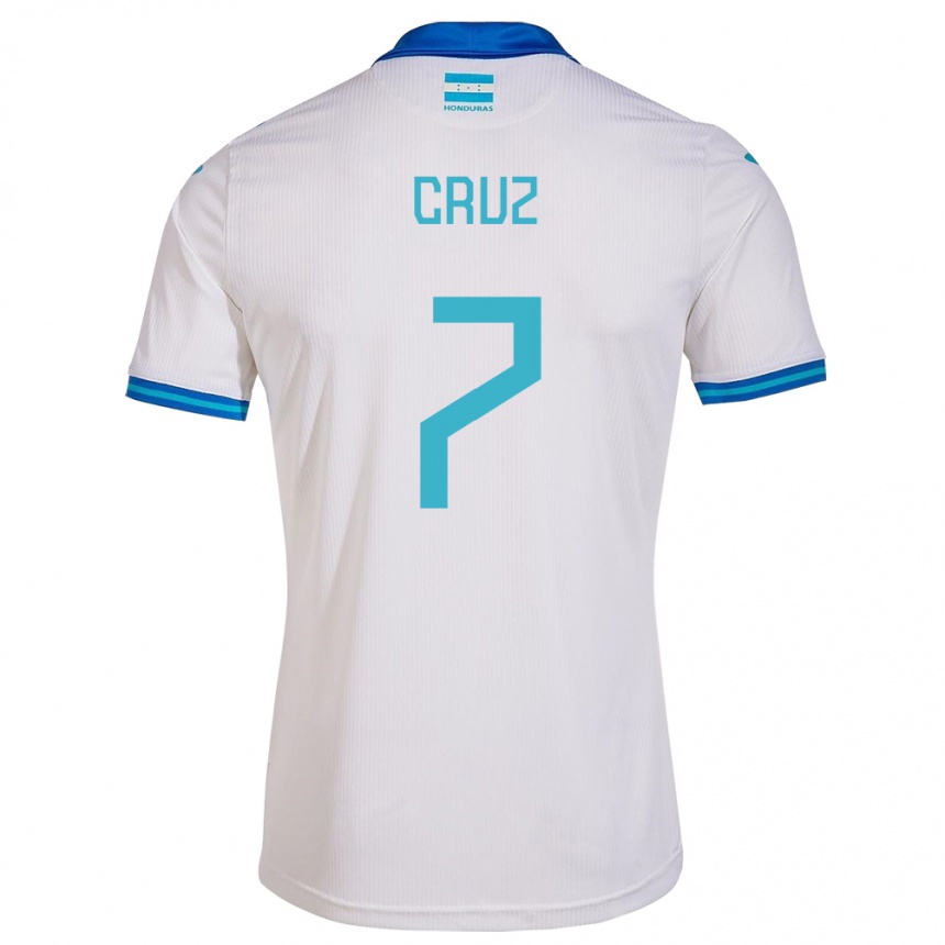 Niño Fútbol Camiseta Honduras Nixon Cruz #7 Blanco 1ª Equipación 24-26 Argentina