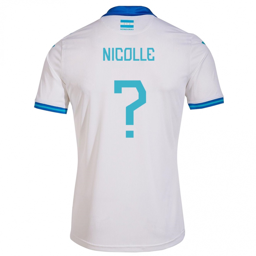 Niño Fútbol Camiseta Honduras Nicolle García #0 Blanco 1ª Equipación 24-26 Argentina