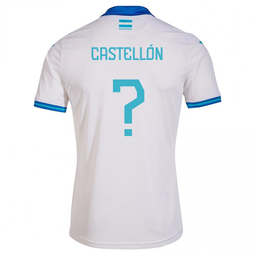 Niño Fútbol Camiseta Honduras Ingris Castellón #0 Blanco 1ª Equipación 24-26 Argentina