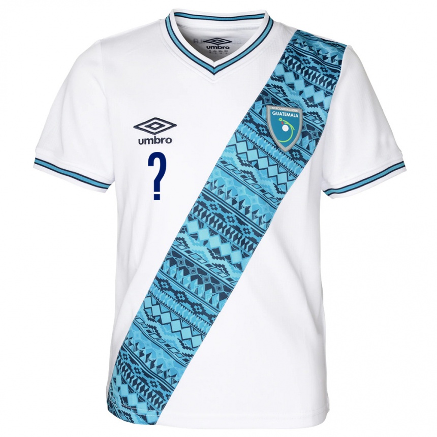 Niño Fútbol Camiseta Guatemala José Espinoza #0 Blanco 1ª Equipación 24-26 Argentina