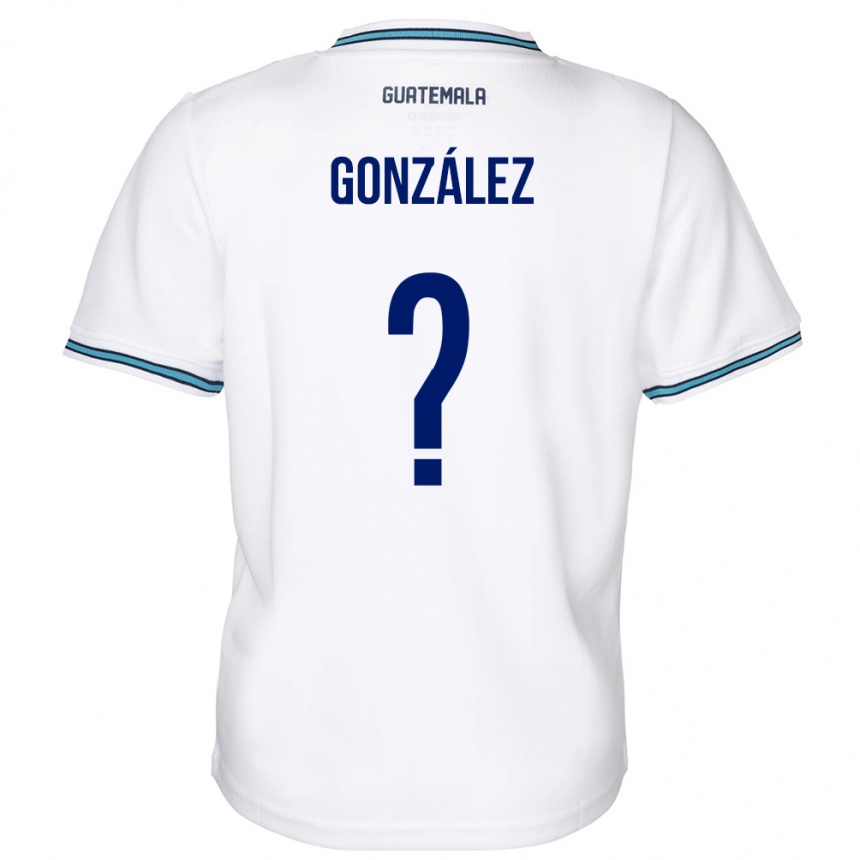 Niño Fútbol Camiseta Guatemala Erick González #0 Blanco 1ª Equipación 24-26 Argentina