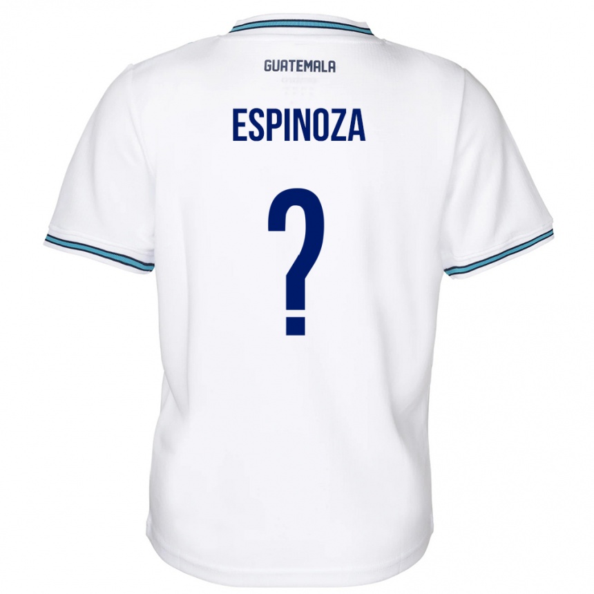 Niño Fútbol Camiseta Guatemala José Espinoza #0 Blanco 1ª Equipación 24-26 Argentina