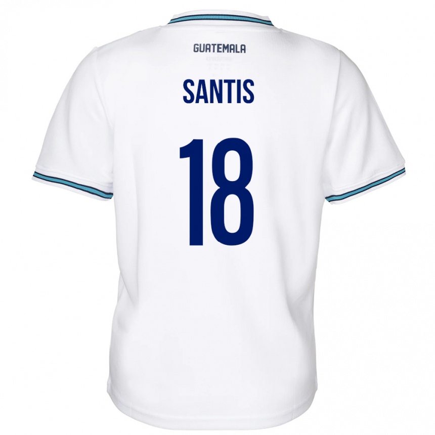 Niño Fútbol Camiseta Guatemala Óscar Santis #18 Blanco 1ª Equipación 24-26 Argentina