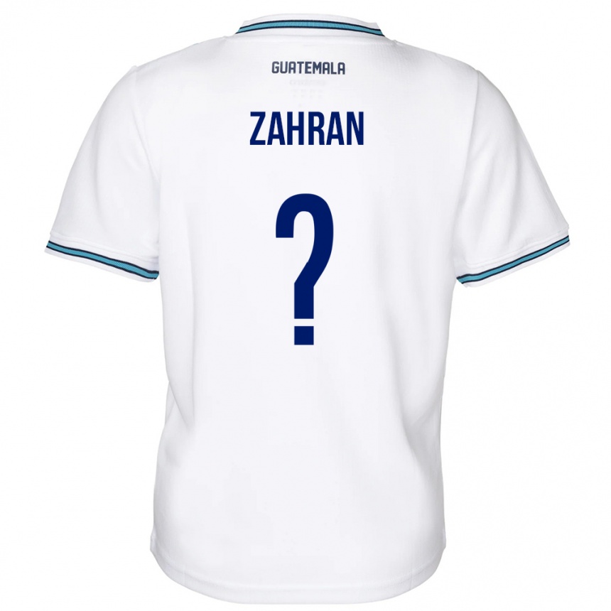 Niño Fútbol Camiseta Guatemala William Zahran #0 Blanco 1ª Equipación 24-26 Argentina