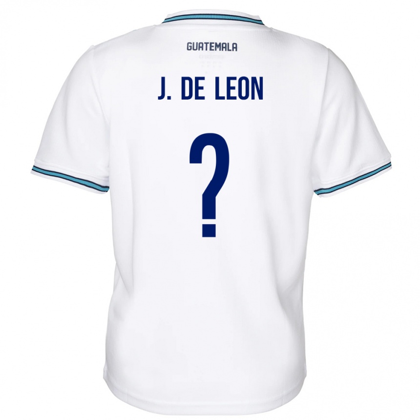 Niño Fútbol Camiseta Guatemala Jose De Leon #0 Blanco 1ª Equipación 24-26 Argentina