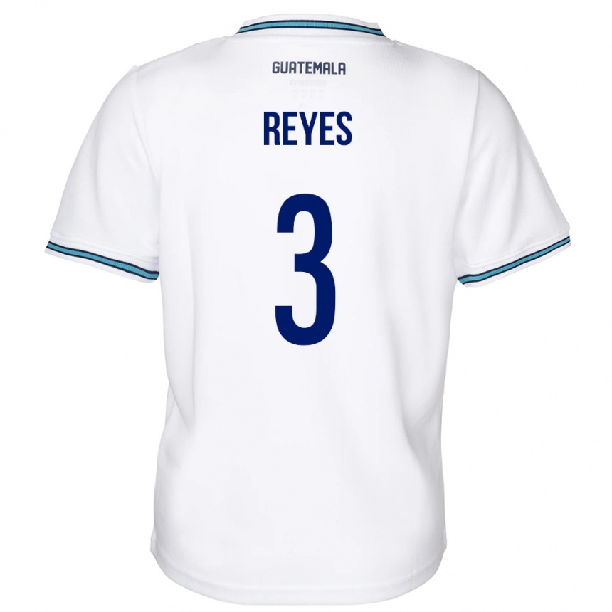 Niño Fútbol Camiseta Guatemala Martha Reyes #3 Blanco 1ª Equipación 24-26 Argentina