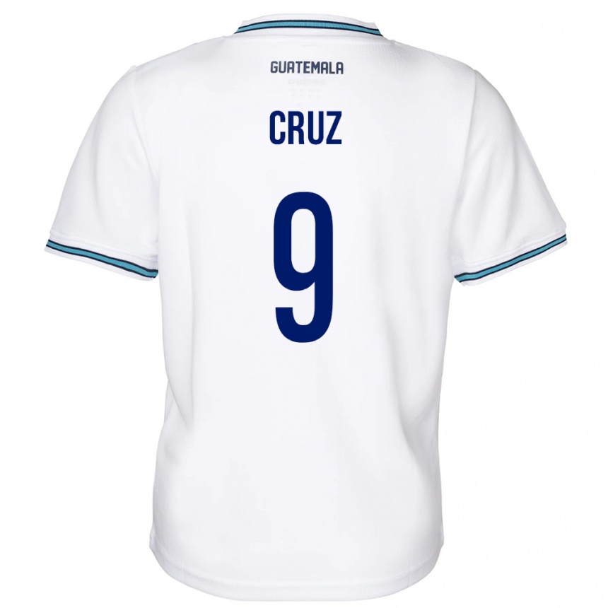 Niño Fútbol Camiseta Guatemala Celsa Cruz #9 Blanco 1ª Equipación 24-26 Argentina