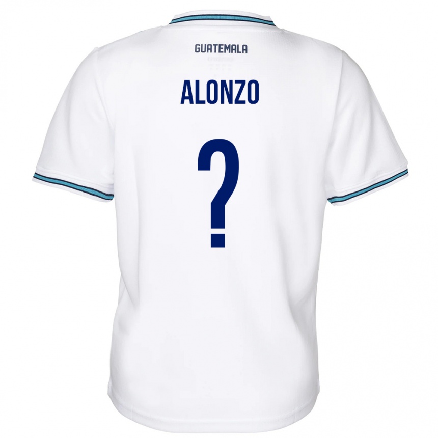 Niño Fútbol Camiseta Guatemala Anya Alonzo #0 Blanco 1ª Equipación 24-26 Argentina